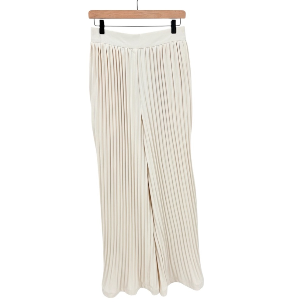 Mulla Pleated Wide Leg Pants Pull On Large
